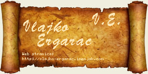 Vlajko Ergarac vizit kartica